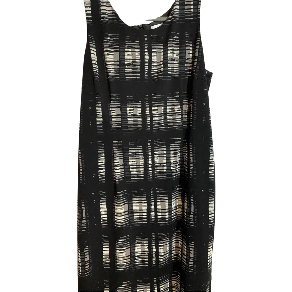 Jones New York sleeveless sheath suit dress plus size 16